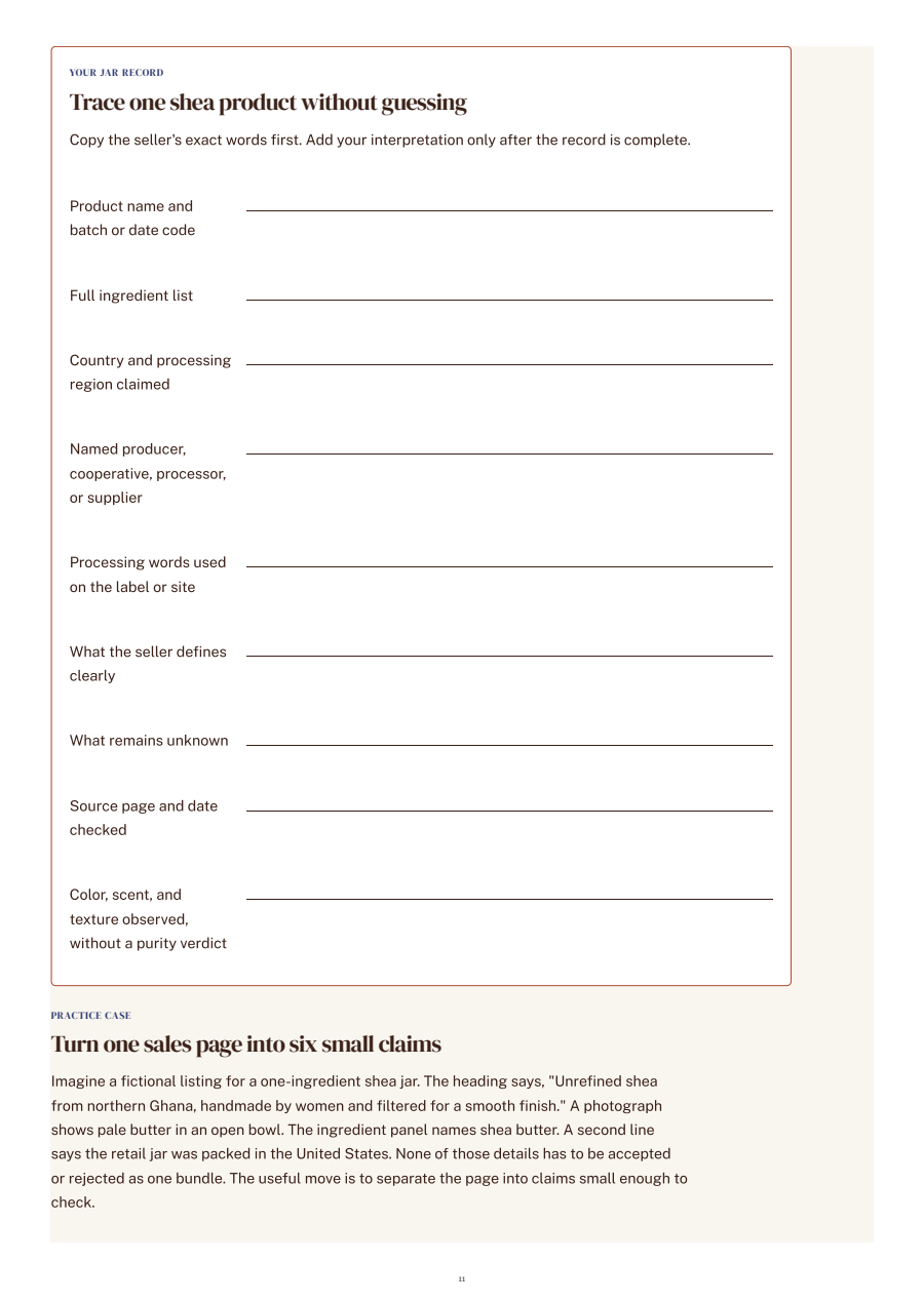 Rendered worksheet page from The Real Jar